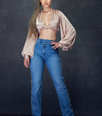 Satin Crop Top